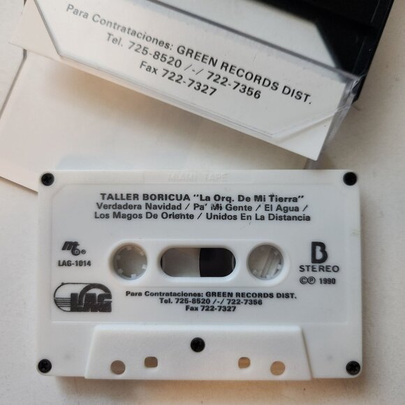 Taller Boricua La Orquesta De Mi Tierra Cassette Tape Stereo 1990 LAG-1014 Miami - Picture 4 of 5